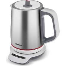 Homend Royaltea Smart 1790H Inox Konuşan Çay Makinesi (Wi-Fi)