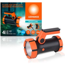 Ledvance LED 5W+3W 6500K 100-120-300LM IP64 4 Farklı Mod Spot Dış Mekan Şarjlı El Feneri