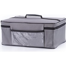 Soğuk & Sıcak Soğutucu Straforlu Taşıma Çantası Koyu Gri 5 Lt