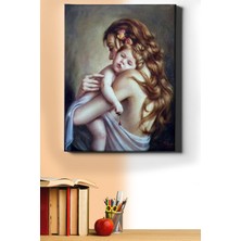 WebStyle Sayılarla Boyama Seti Kasnaklı Anne ve Bebek 2 40 x 50 cm