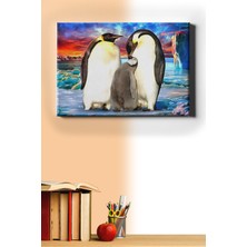 WebStyle Sayılarla Boyama Seti Kasnaklı Penguenler 40 x 50 cm