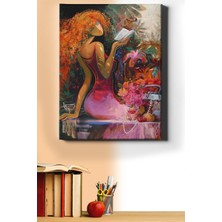 WebStyle Sayılarla Boyama Seti Kasnaklı Kitap ve Kadın 40 x 50 cm