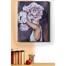 WebStyle Sayılarla Boyama Seti Kasnaklı Gül Kadın 40 x 50 cm
