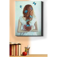 Sayılarla Boyama Seti Kasnaklı Yedi Kelebek 40X50 cm