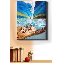 WebStyle Sayılarla Boyama Seti Kasnaklı Sahildeki Karetta 60 x 75 cm