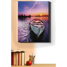 WebStyle Sayılarla Boyama Seti Kasnaklı Mor Gün Batımı 60 x 75 cm