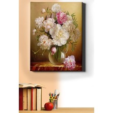 WebStyle Sayılarla Boyama Seti Kasnaklı Vazodaki Şakayıklar 40 x 50 cm