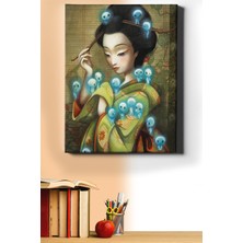 WebStyle Sayılarla Boyama Seti Kasnaklı Japon Kadının Perileri 40 x 50 cm