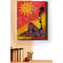 WebStyle Sayılarla Boyama Seti Kasnaklı Afrika ve Güneş 60 x 75 cm
