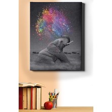 WebStyle Sayılarla Boyama Seti Kasnaklı Filin Renkli Düşü 60 x 75 cm