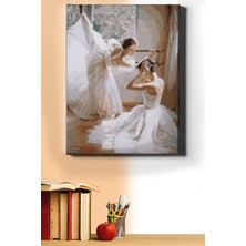 WebStyle Sayılarla Boyama Seti Kasnaklı Kuğu Kızlar 60 x 75 cm