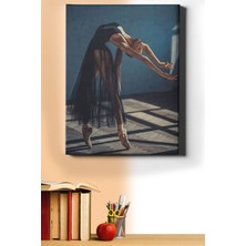 WebStyle Sayılarla Boyama Seti Kasnaklı Siyahlar Içinde Balerin 50 x 65 cm