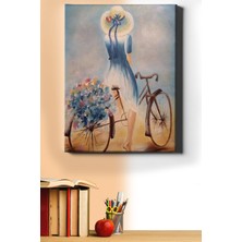 WebStyle Sayılarla Boyama Seti Kasnaklı Bisiklet ve Çiçekler 40 x 50 cm