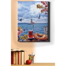 WebStyle Sayılarla Boyama Seti Kasnaklı Üsküdar'da Kahvaltı 40 x 50 cm