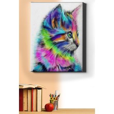 WebStyle Sayılarla Boyama Seti Kasnaklı Tatlı Pisicik 40 x 50 cm