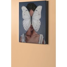 WebStyle Sayılarla Boyama Seti Kasnaklı Kelebek Kadın 40 x 50 cm