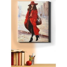 WebStyle Sayılarla Boyama Seti Kasnaklı Kırımızılı Maskülen 50 x 65 cm