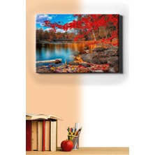 WebStyle Sayılarla Boyama Seti Kasnaklı Sonbahar ve Yapraklar 40 x 50 cm