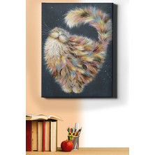 WebStyle Sayılarla Boyama Seti Kasnaklı Uçan Kedi 60 x 75 cm