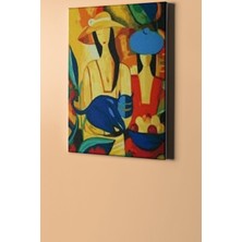 WebStyle Picasso Kadınlar Sayılarla Boyama Seti Kasnaklı 50*65