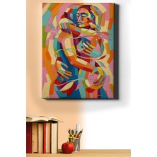 WebStyle Sayılarla Boyama Seti Kasnaklı Renkli Sarılış 60 x 75 cm