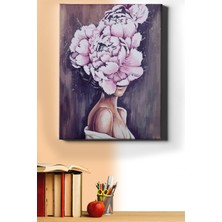 WebStyle Sayılarla Boyama Seti Kasnaklı Gül Kadın 2 60 x 75 cm