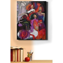 WebStyle Sayılarla Boyama Seti Kasnaklı Kadınların Eğlencesi 60 x 75 cm