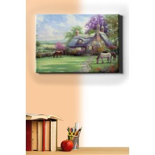 WebStyle Sayılarla Boyama Seti Kasnaklı Çiftlik Evindeki Atlar 40 x 50 cm