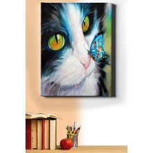 WebStyle Sayılarla Boyama Seti Kasnaklı Kedi ve Kelebek 60 x 75 cm