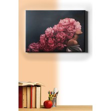 WebStyle Çiçek Kadın 14 Sayılarla Boyama Seti Kasnaklı 40 x 50 cm