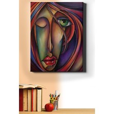 WebStyle Sayılarla Boyama Seti Kasnaklı Çizgi Kadın 60 x 75 cm