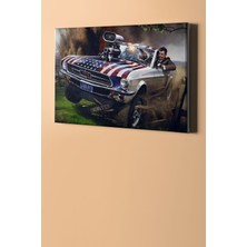 WebStyle Sayılarla Boyama Seti Kasnaklı Amerikan Rüyası 50 x 65 cm