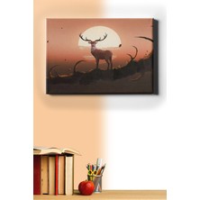 WebStyle Sayılarla Boyama Seti Kasnaklı Ceylan 60 x 75 cm