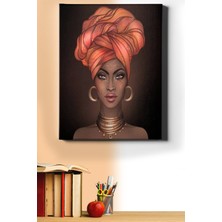 WebStyle Afrikalı Güzel 11 Sayılarla Boyama Seti Kasnaklı 40 x 50 cm