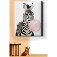 WebStyle Sayılarla Boyama Seti Kasnaklı Sakız Düşkünü Zebra 50 x 65 cm