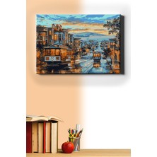 WebStyle Sayılarla Boyama Seti Kasnaklı Nostalji Tramvay 60 x 75 cm
