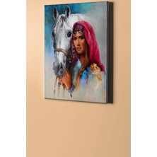 WebStyle Köylü Güzeli Sayılarla Boyama Seti Kasnaklı 40 x 50 cm
