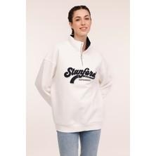 Lumberjack Wl Lynda 16GF958 4pr Ekru Kadın Sweatshirt