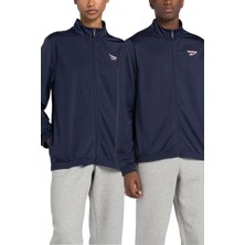 Reebok Rı Small Logo Knıt Trackt Lacivert Unisex Eşofman Üstü