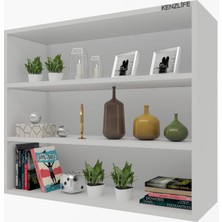 Kenzlife mutfak dolabı ıtır 090.090.30 byz 2 raflı kapaksız ofis banyo kiler evrak kitaplık