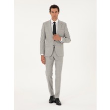 Cacharel Erkek Açık Gri Slim Fit Takım Elbise 50291023-VR001