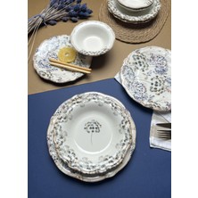 Kadıkızı Triana 27 Parça 6 Kişilik Fine Stoneware Yemek Takımı (2 Adet Kayık ve 1 Adet Bol Kase Dahil)