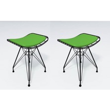 Knsz kafes tel sandalyesi taburesi 2 li mutlu syhyşl ofis cafe bahçe mutfak