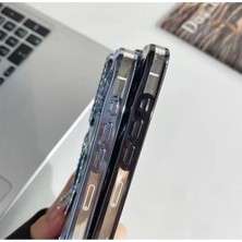 Sphone Iphone 15 Kılıf Desenli Renkli Parlak 3D Kalp Kelebek Kamera ve Kenarlar Elmas Taşlı Dimond Detaylı