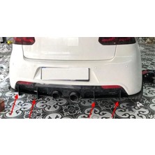 Om Goto Garaj Vw Golf 6 R Flap Flaplar Splitter Bıçak 2008-2012 6 Parça