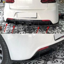 Om Goto Garaj Vw Golf 6 R Flap Flaplar Splitter Bıçak 2008-2012 6 Parça