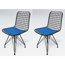 Knsz kafes tel sandalyesi 2 li mazlum syhmvi ofis cafe bahçe mutfak