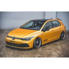 Om Goto Garaj Vw Golf 8 Ön Lip 2 Parça Ön Lip Parlak Siyah Plastik