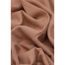 Five Scarf Naturel Pamuk Şal -  Organik Pamuk Kumaş - Yüzdeyüz Pamuk Şal - Organik Şal - Bal Rengi Şal