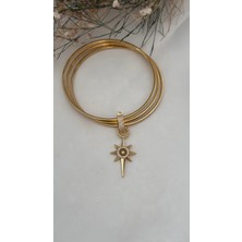 Mi Brillo Accessories Zirkon Taşlı Sirius Yıldız Ajda Charmı Yada Kolye Ucu ( Sadece Charm )